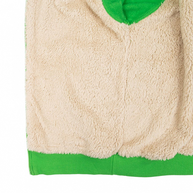 Толстовка унисекс на молнии SHERPA 280, ярко-зеленая с логотипом в Нефтекамске заказать по выгодной цене в кибермаркете AvroraStore