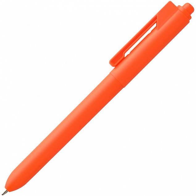 Ручка шариковая Hint, оранжевая с логотипом в Нефтекамске заказать по выгодной цене в кибермаркете AvroraStore