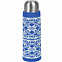 Чехол вязаный на бутылку/термос "Зимний орнамент" с логотипом в Нефтекамске заказать по выгодной цене в кибермаркете AvroraStore