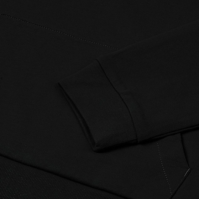 Толстовка на молнии с капюшоном Unit Siverga, черная с логотипом в Нефтекамске заказать по выгодной цене в кибермаркете AvroraStore