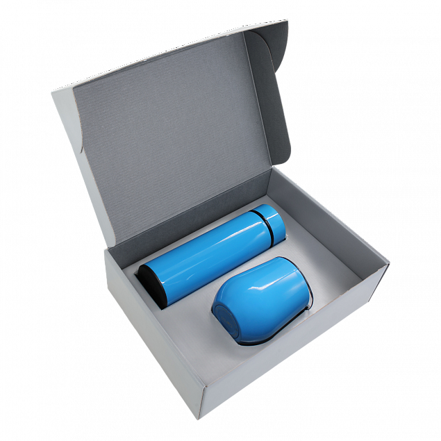 Набор Hot Box C grey (голубой) с логотипом в Нефтекамске заказать по выгодной цене в кибермаркете AvroraStore