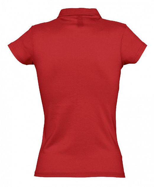 Рубашка поло женская Prescott Women 170, красная с логотипом в Нефтекамске заказать по выгодной цене в кибермаркете AvroraStore