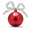 Елочный шар колонка с логотипом в Нефтекамске заказать по выгодной цене в кибермаркете AvroraStore