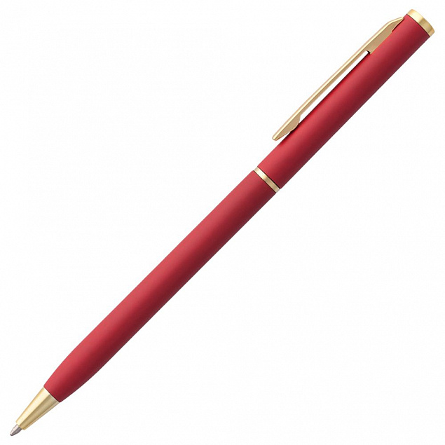 Ручка шариковая Hotel Gold, ver.2, красная с логотипом в Нефтекамске заказать по выгодной цене в кибермаркете AvroraStore