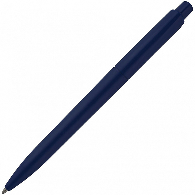 Ручка шариковая Crest, темно-синяя с логотипом в Нефтекамске заказать по выгодной цене в кибермаркете AvroraStore