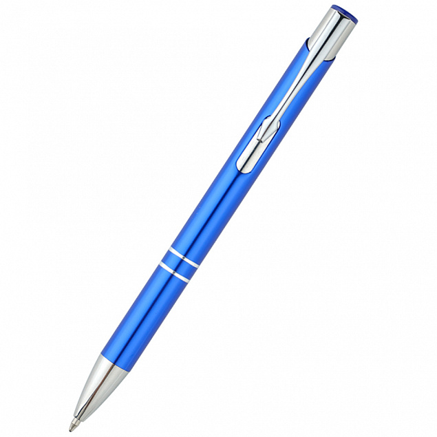 Ручка металлическая Holly - Синий HH с логотипом в Нефтекамске заказать по выгодной цене в кибермаркете AvroraStore