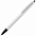 Ручка шариковая Tick, белая с зеленым с логотипом в Нефтекамске заказать по выгодной цене в кибермаркете AvroraStore