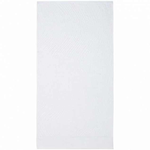 Полотенце New Wave, среднее, белое с логотипом в Нефтекамске заказать по выгодной цене в кибермаркете AvroraStore