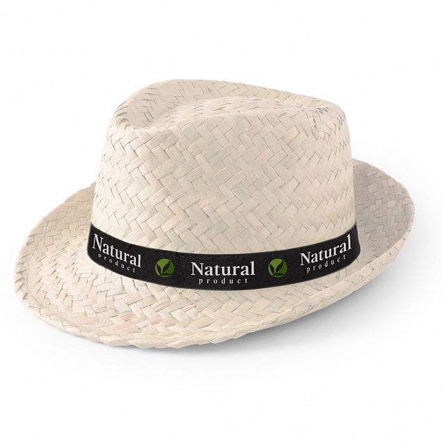 Шляпа соломенная с логотипом в Нефтекамске заказать по выгодной цене в кибермаркете AvroraStore