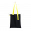 Шопер Superbag black (чёрный с жёлтым) с логотипом в Нефтекамске заказать по выгодной цене в кибермаркете AvroraStore