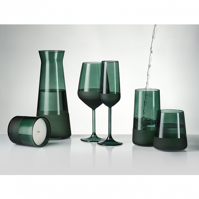 Бокал для вина, Emerald, 490 ml, зеленый с логотипом в Нефтекамске заказать по выгодной цене в кибермаркете AvroraStore