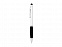 Ручка-стилус шариковая Ziggy черные чернила, серебристый/черный с логотипом в Нефтекамске заказать по выгодной цене в кибермаркете AvroraStore