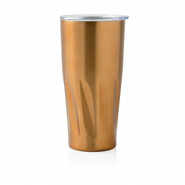 Вакуумная термокружка Copper, золотой с логотипом в Нефтекамске заказать по выгодной цене в кибермаркете AvroraStore