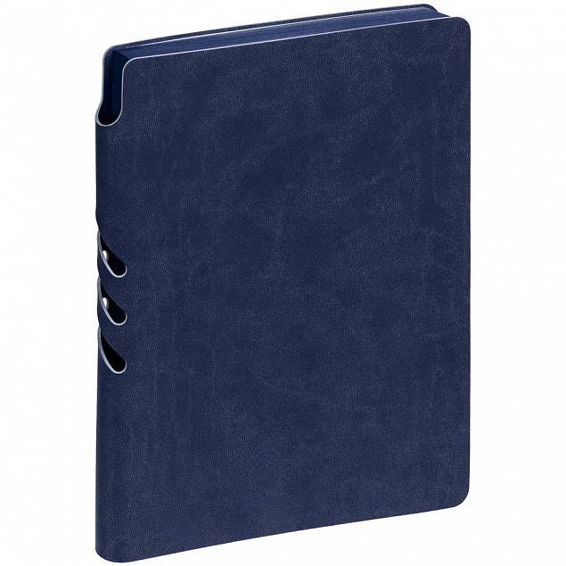 Ежедневник Flexpen Color, датированный, темно-синий с логотипом в Нефтекамске заказать по выгодной цене в кибермаркете AvroraStore