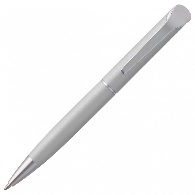 Ручка шариковая Glide, серая с логотипом в Нефтекамске заказать по выгодной цене в кибермаркете AvroraStore