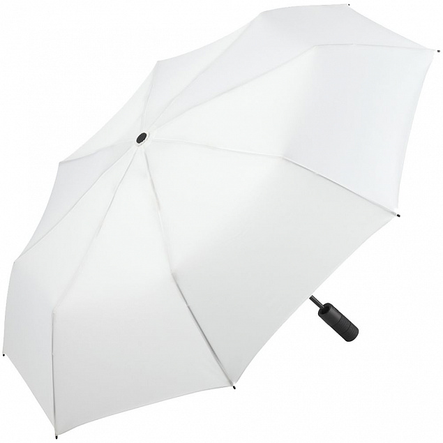 Зонт складной Profile, белый с логотипом в Нефтекамске заказать по выгодной цене в кибермаркете AvroraStore
