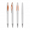 Ручка шариковая "Sophie", белый/оранжевый с логотипом в Нефтекамске заказать по выгодной цене в кибермаркете AvroraStore