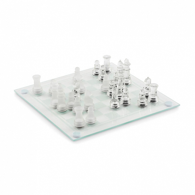 Шахматы стеклянные с логотипом в Нефтекамске заказать по выгодной цене в кибермаркете AvroraStore
