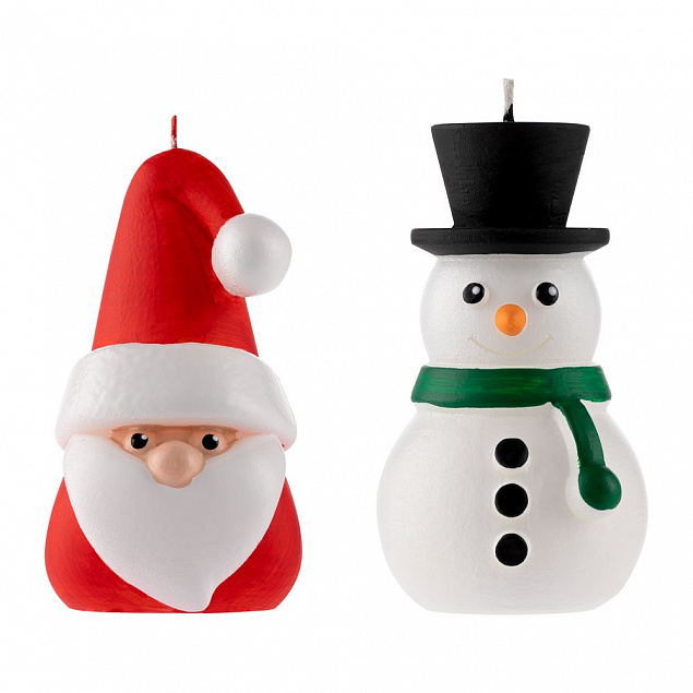 Свеча Home Lights, снеговик с логотипом в Нефтекамске заказать по выгодной цене в кибермаркете AvroraStore