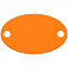 Шильдик металлический Alfa Oval, оранжевый неон с логотипом в Нефтекамске заказать по выгодной цене в кибермаркете AvroraStore