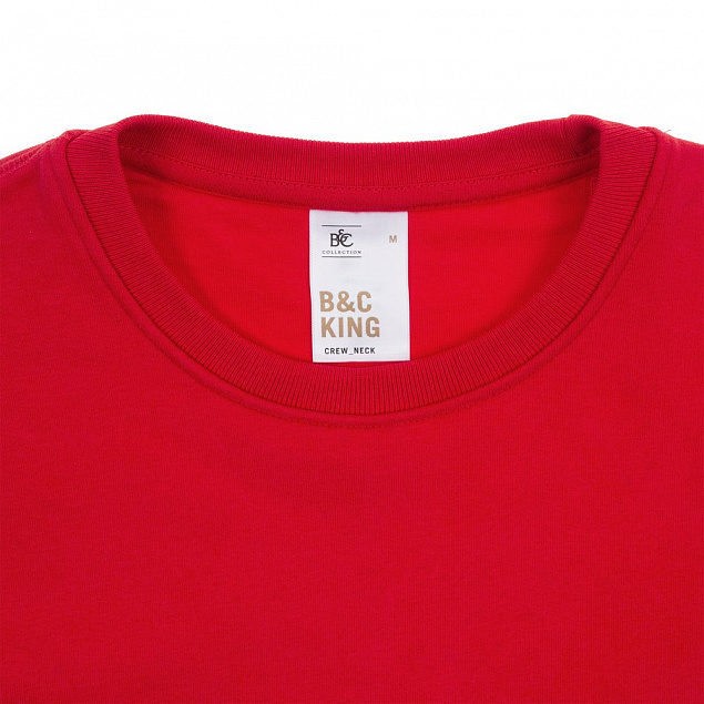 Свитшот унисекс King, черный с логотипом в Нефтекамске заказать по выгодной цене в кибермаркете AvroraStore