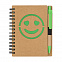 Блокнот с ручкой Smile, зеленый с логотипом в Нефтекамске заказать по выгодной цене в кибермаркете AvroraStore