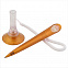 Ручка шариковая MEMO LEVISTOR CORD ICE, оранжевый/белый с логотипом в Нефтекамске заказать по выгодной цене в кибермаркете AvroraStore