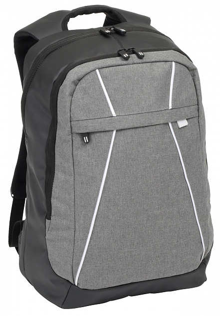 Рюкзак SPLIT, серый, белый с логотипом в Нефтекамске заказать по выгодной цене в кибермаркете AvroraStore
