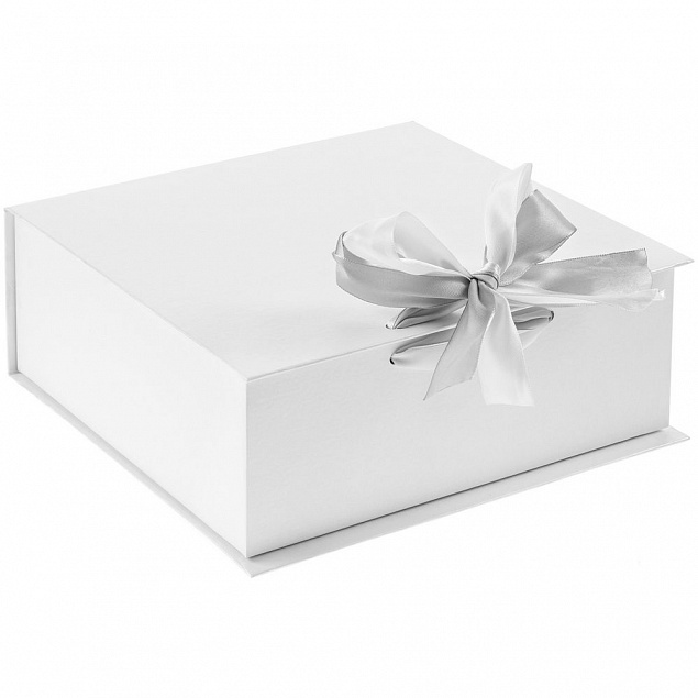 Коробка на лентах Tie Up, малая, белая с логотипом в Нефтекамске заказать по выгодной цене в кибермаркете AvroraStore