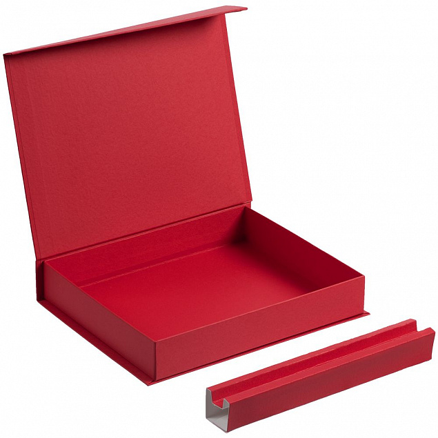 Коробка Duo под ежедневник и ручку, красная с логотипом в Нефтекамске заказать по выгодной цене в кибермаркете AvroraStore