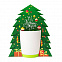 Коробка-украшение для чашки( D=9 см) в виде елки с логотипом в Нефтекамске заказать по выгодной цене в кибермаркете AvroraStore