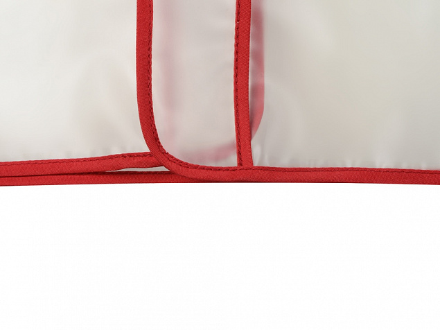 Дождевик Providence, прозрачный/красный с чехлом с логотипом в Нефтекамске заказать по выгодной цене в кибермаркете AvroraStore