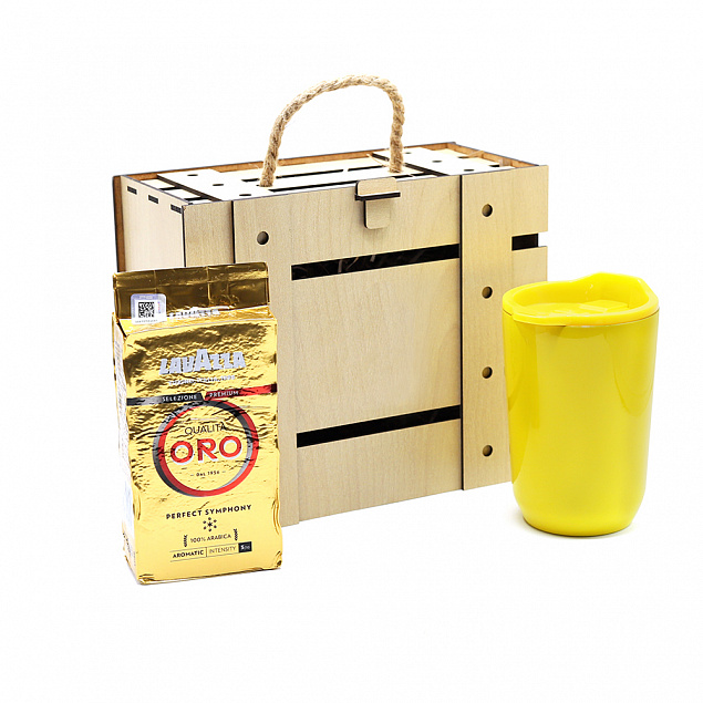 Подарочный набор Ми́тчелл, желтый с логотипом в Нефтекамске заказать по выгодной цене в кибермаркете AvroraStore