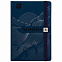 Ежедневник недатированный Marseille soft touch BtoBook, синий с логотипом в Нефтекамске заказать по выгодной цене в кибермаркете AvroraStore