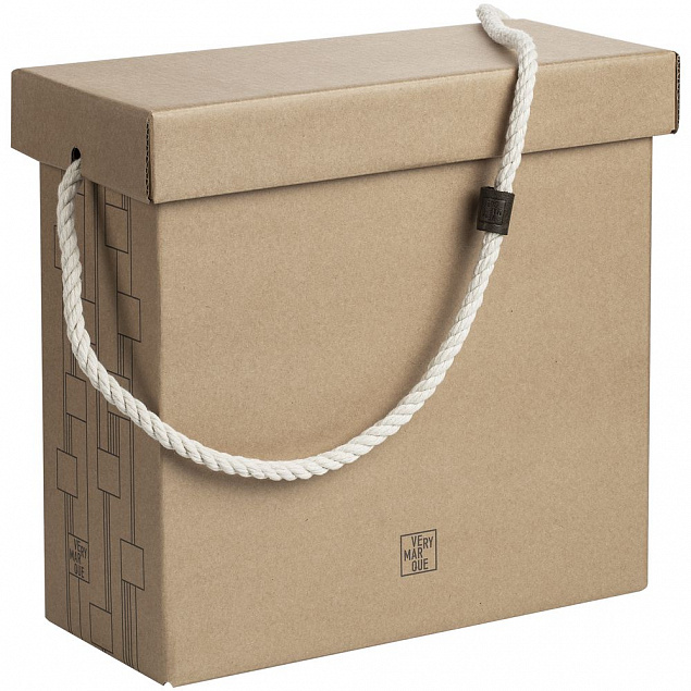 Коробка Very Marque, большая, крафт с логотипом в Нефтекамске заказать по выгодной цене в кибермаркете AvroraStore
