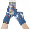 Сенсорные перчатки Raindeer, синие с логотипом в Нефтекамске заказать по выгодной цене в кибермаркете AvroraStore