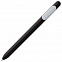 Ручка шариковая Slider, черная с белым с логотипом в Нефтекамске заказать по выгодной цене в кибермаркете AvroraStore