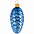 Елочная игрушка «Шишка», синяя с логотипом в Нефтекамске заказать по выгодной цене в кибермаркете AvroraStore