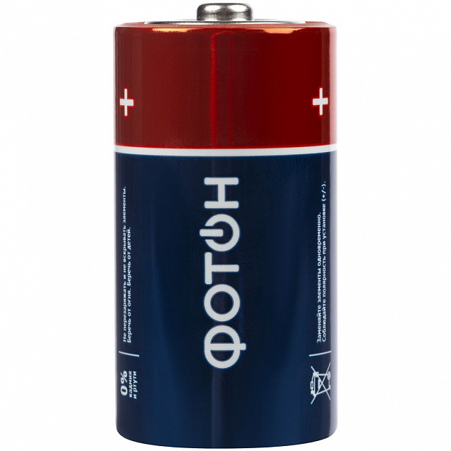 Батарейка щелочная «Фотон», LR14 с логотипом в Нефтекамске заказать по выгодной цене в кибермаркете AvroraStore