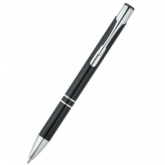 Ручка металлическая Holly - Черный AA с логотипом в Нефтекамске заказать по выгодной цене в кибермаркете AvroraStore