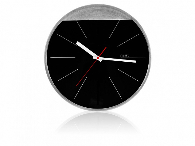 Часы настенные «Де-Мойн» с логотипом в Нефтекамске заказать по выгодной цене в кибермаркете AvroraStore