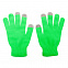 Перчатки для сенсорного экрана, зеленые с логотипом в Нефтекамске заказать по выгодной цене в кибермаркете AvroraStore