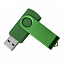 USB flash-карта DOT (16Гб), зеленый, 5,8х2х1,1см, пластик, металл с логотипом в Нефтекамске заказать по выгодной цене в кибермаркете AvroraStore
