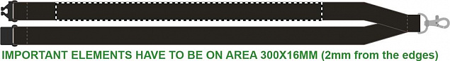 Ланьярд с карабином и застежкой с логотипом в Нефтекамске заказать по выгодной цене в кибермаркете AvroraStore