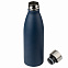 Термобутылка вакуумная герметичная, Fresco, 500 ml, синяя с логотипом в Нефтекамске заказать по выгодной цене в кибермаркете AvroraStore