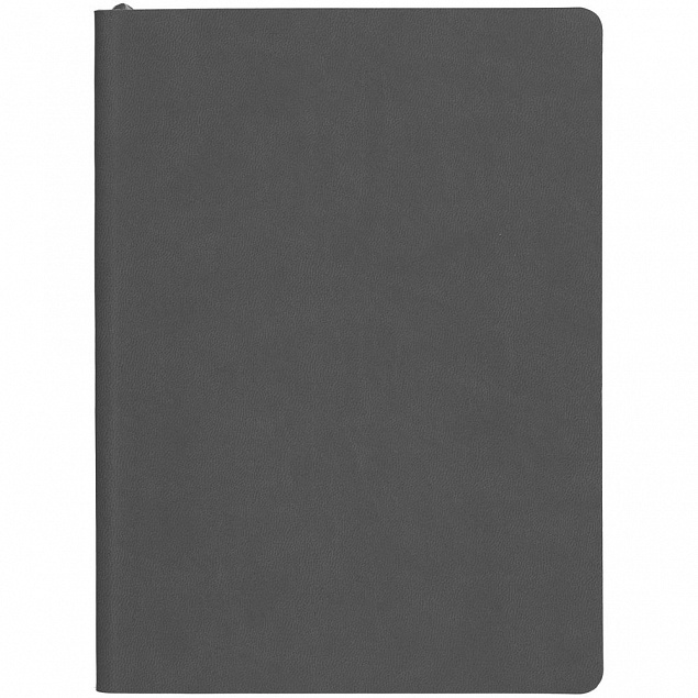 Блокнот Verso в клетку, темно-серый с логотипом в Нефтекамске заказать по выгодной цене в кибермаркете AvroraStore