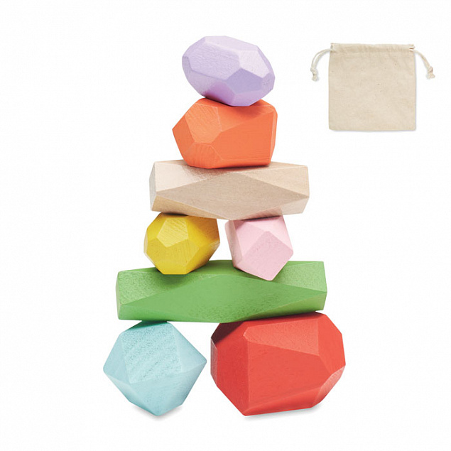 8 деревянных камней в мешочке с логотипом в Нефтекамске заказать по выгодной цене в кибермаркете AvroraStore