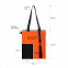 Шоппер Superbag Color (оранжевый с чёрным) с логотипом в Нефтекамске заказать по выгодной цене в кибермаркете AvroraStore