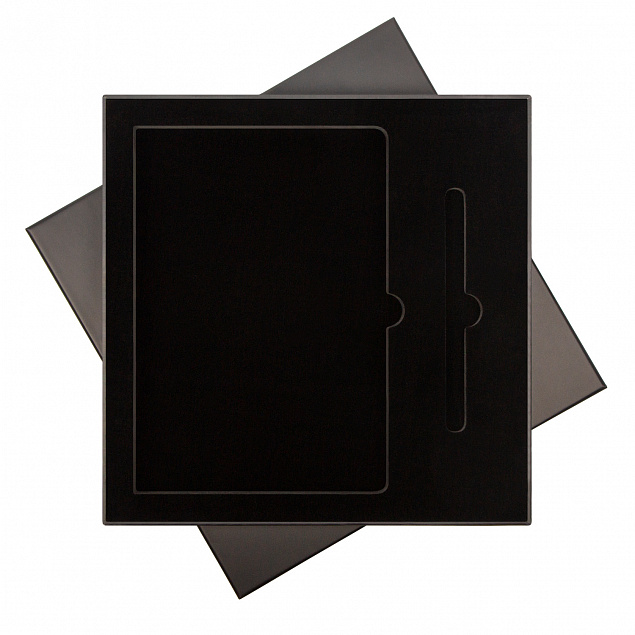 Подарочный набор Portobello/Rain черный (Ежедневник недат А5, Ручка) с логотипом в Нефтекамске заказать по выгодной цене в кибермаркете AvroraStore