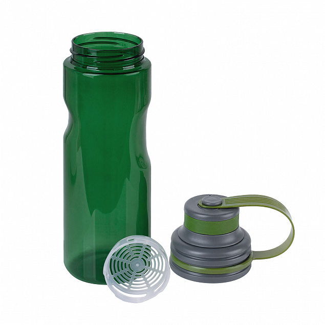 Спортивная бутылка для воды, Cort, 670 ml, зеленая с логотипом в Нефтекамске заказать по выгодной цене в кибермаркете AvroraStore